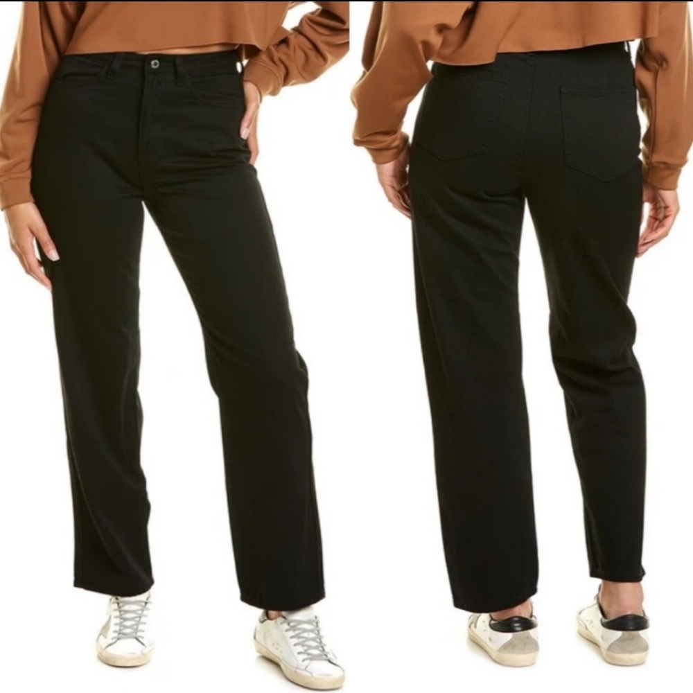 NWT WeWoreWhat Mom Jean Rigid Denim in Jet Black- 26